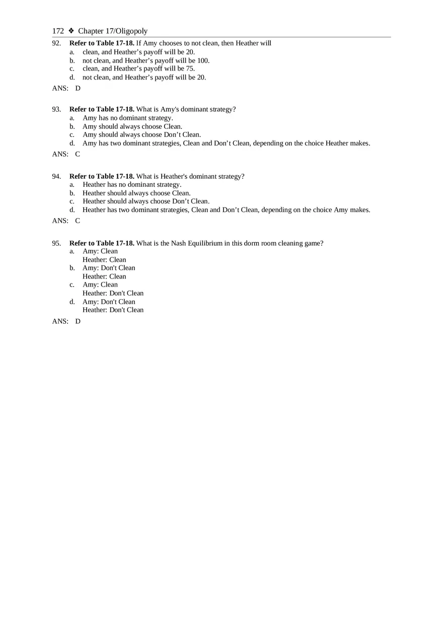 Chapter 17 Oligopoly Sec02 Multiple Choice - Page 12