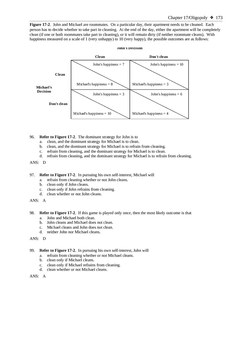 Chapter 17 Oligopoly Sec02 Multiple Choice - Page 14