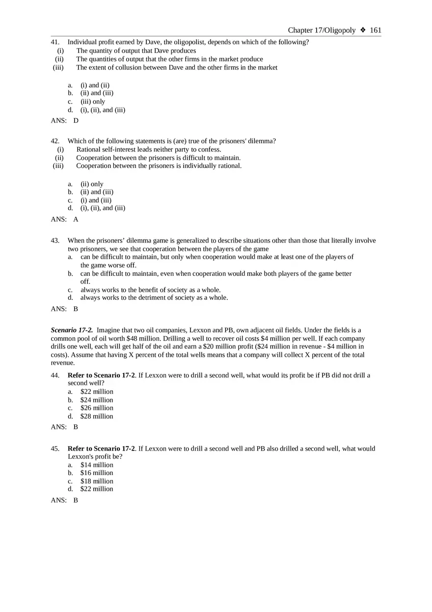Chapter 17 Oligopoly Sec02 Multiple Choice - Page 26