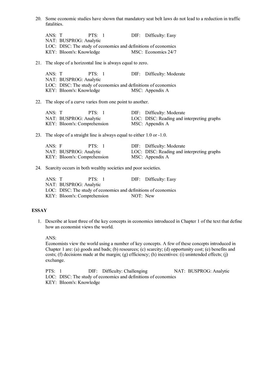 Chapter 1 What Economics Is About Part 3 - Page 4