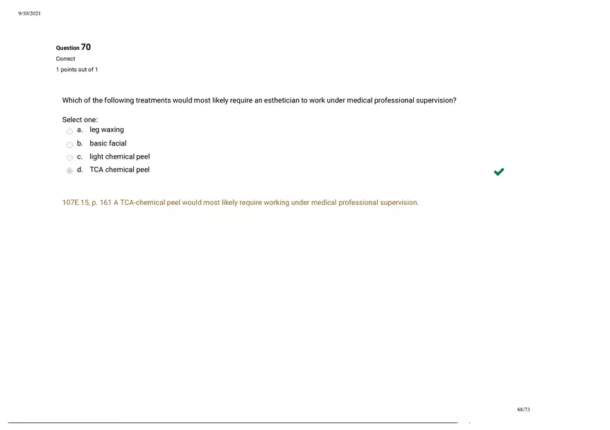 Written Prep Assessment  Attempt Review Part 7 - Page 11