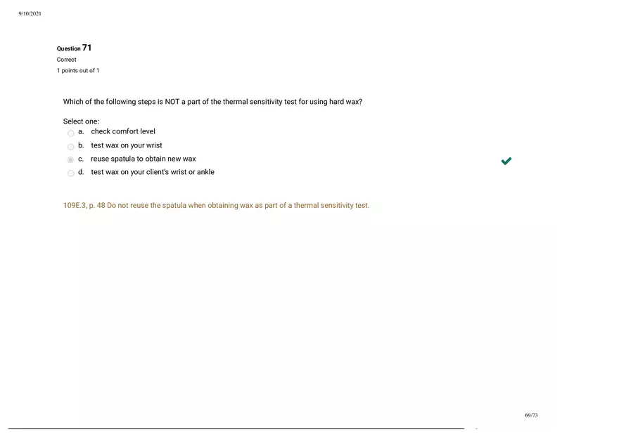 Written Prep Assessment  Attempt Review Part 7 - Page 12