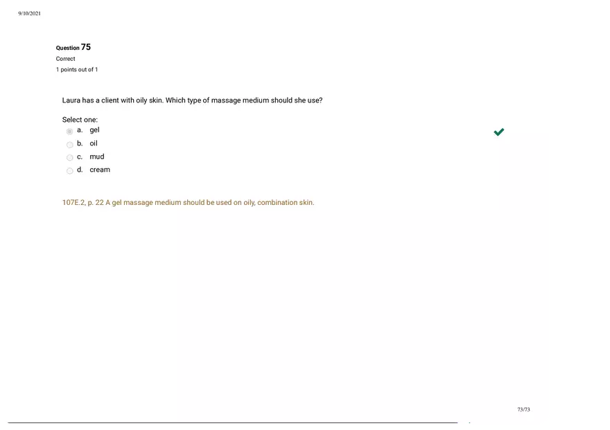 Written Prep Assessment  Attempt Review Part 7 - Page 5
