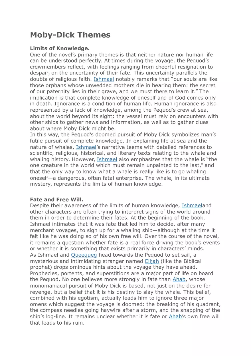 Moby-Dick Themes - Page 1