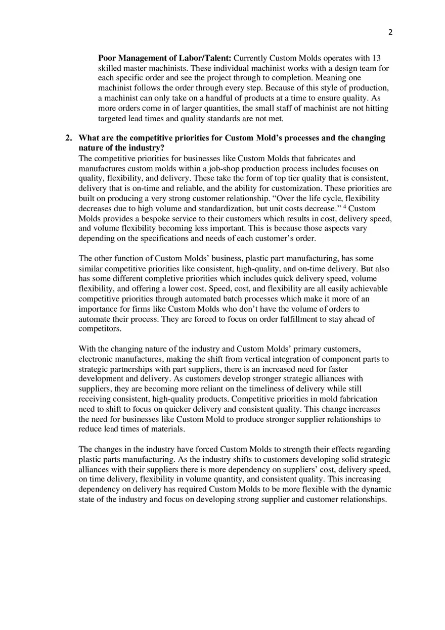 Case Study Custom Molds Inc - Page 2