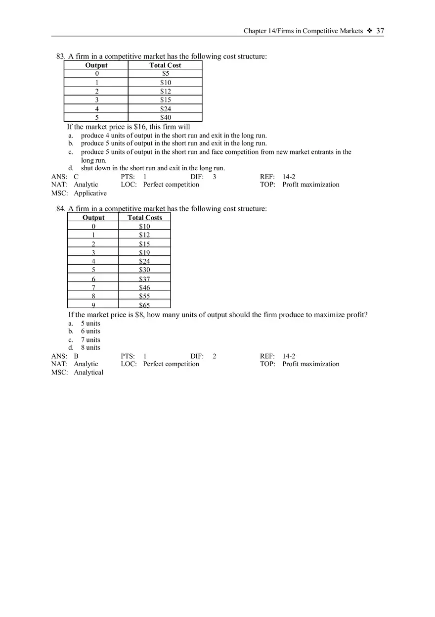 Profit Maximization and the Competitive Firm's Supply Curve 3 - Page 1