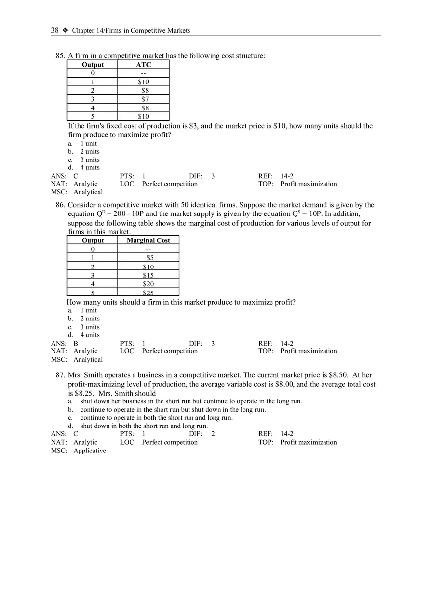 Profit Maximization and the Competitive Firm's Supply Curve 3 - Page 2