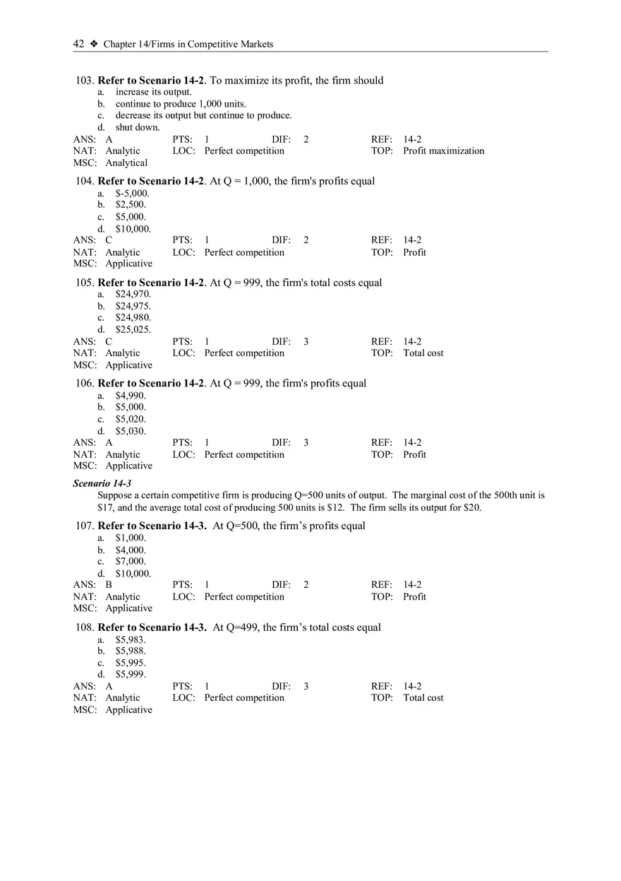 Profit Maximization and the Competitive Firm's Supply Curve 3 - Page 6