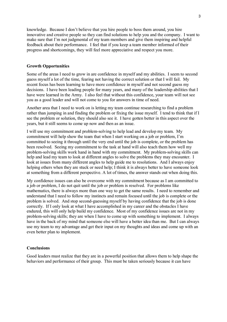 Defining Yourself as a Leader - Page 2
