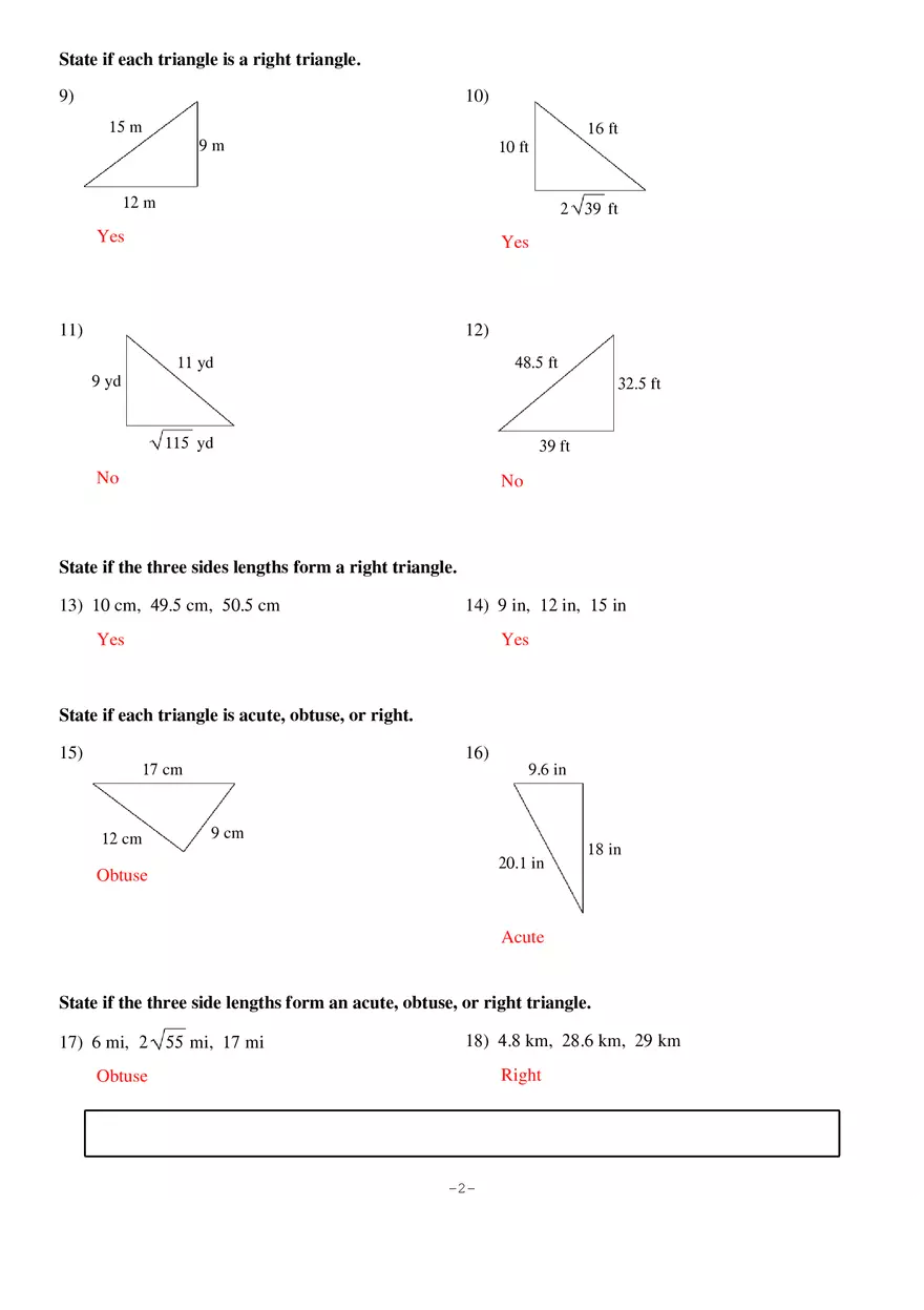 8 The Pythagorean Theorem and Its Converse - Page 2