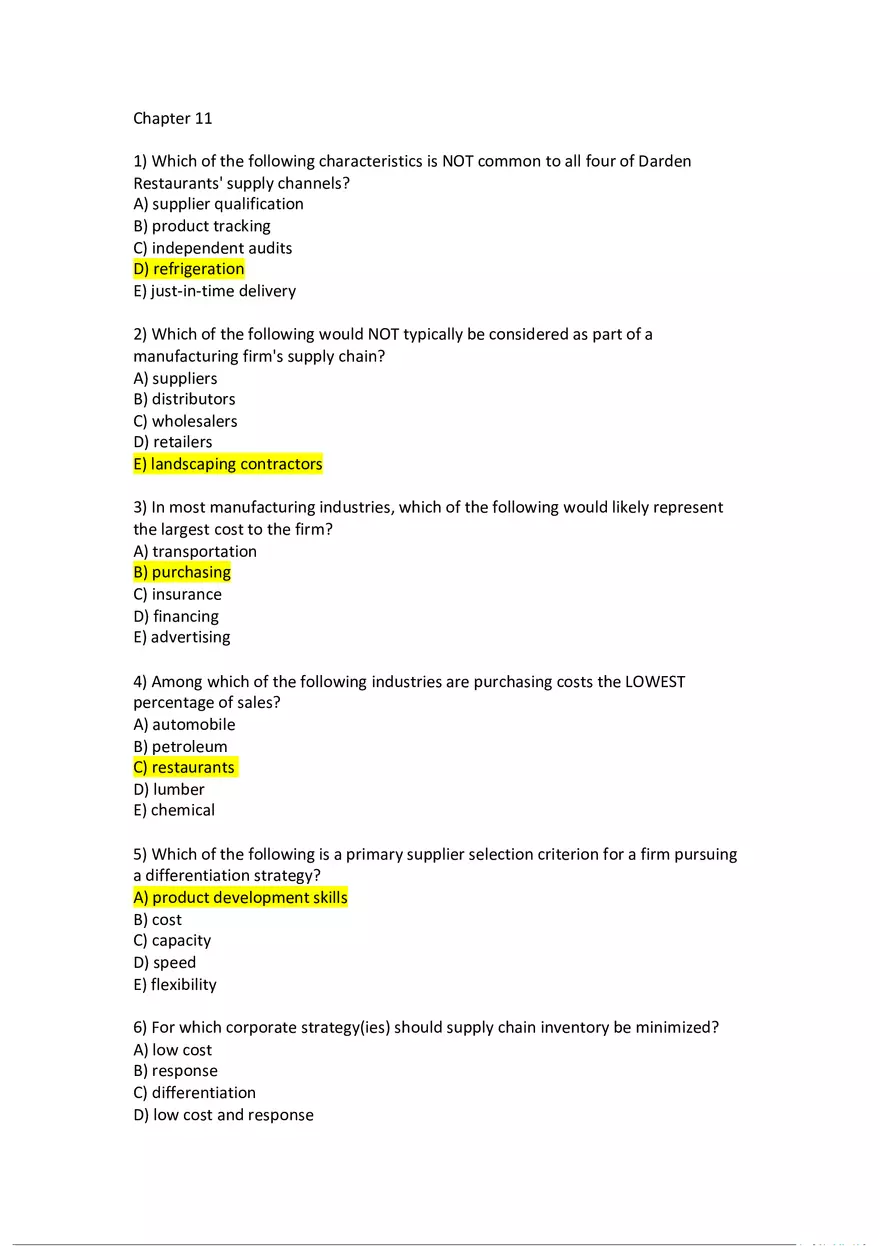 Chapter 11 Supply Chain Management - Page 1