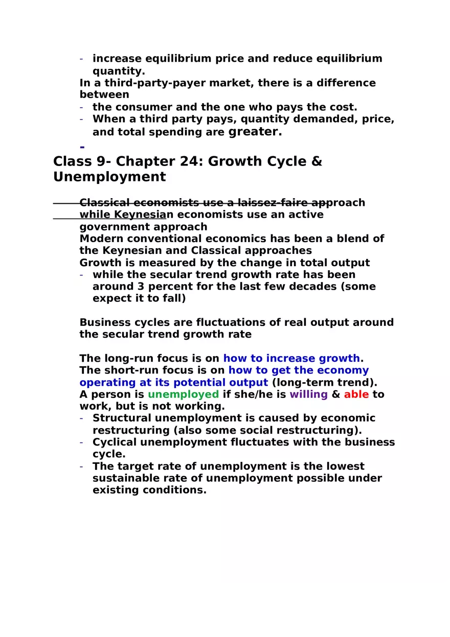Macroeconomics Study Guide - Page 15