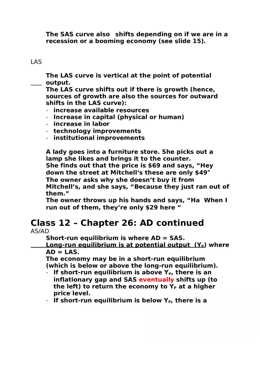 Macroeconomics Study Guide - Page 18