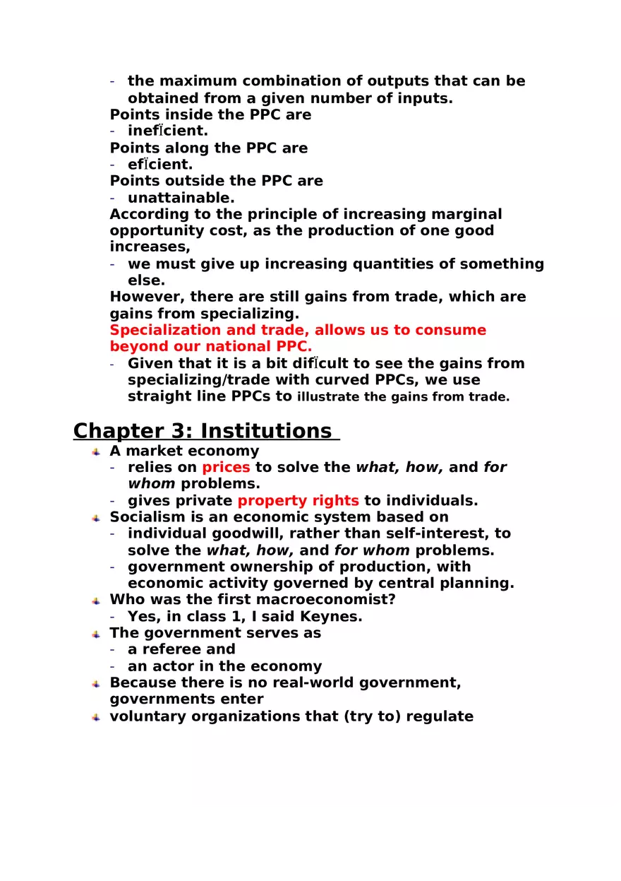 Macroeconomics Study Guide - Page 2