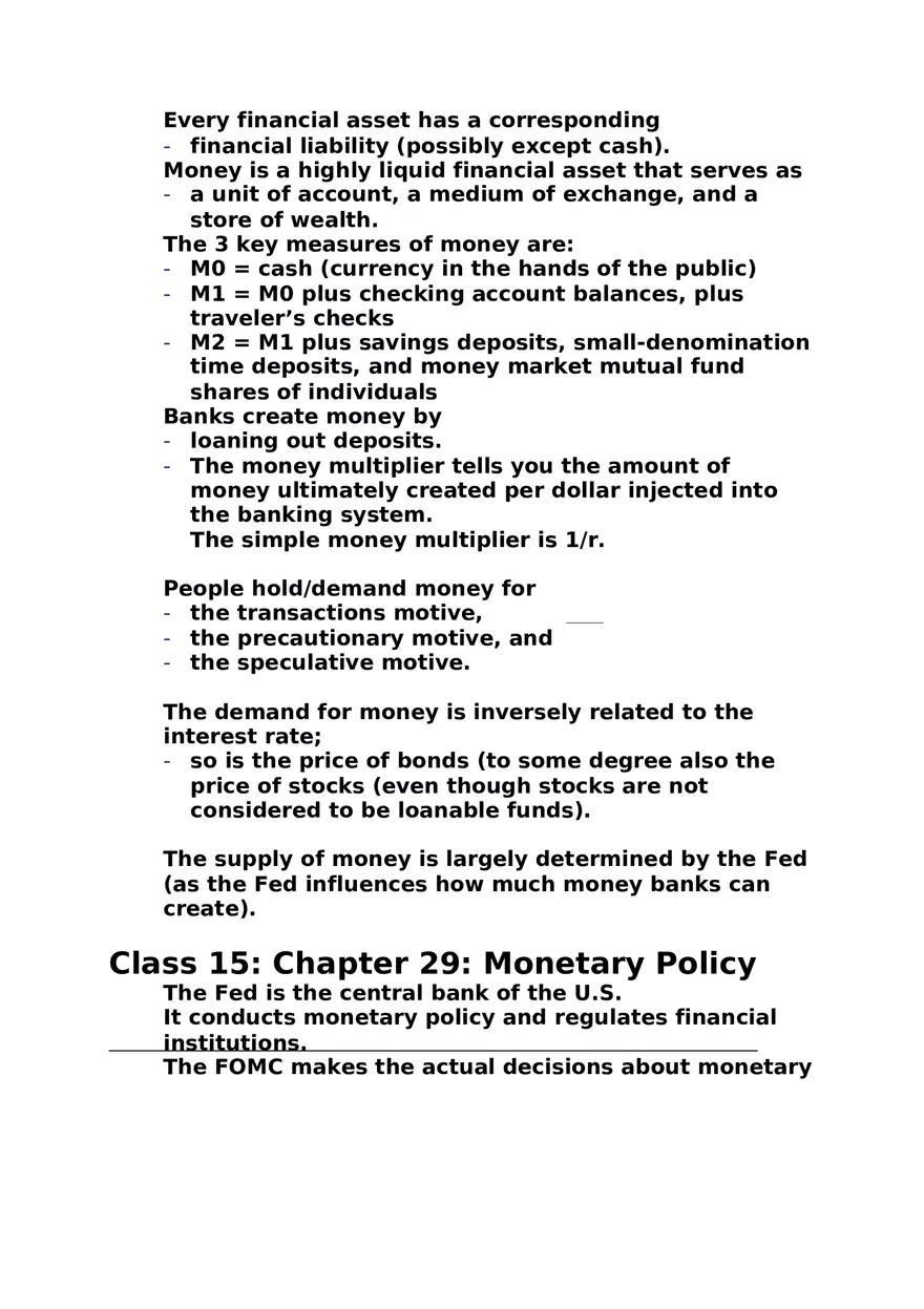 Macroeconomics Study Guide - Page 3
