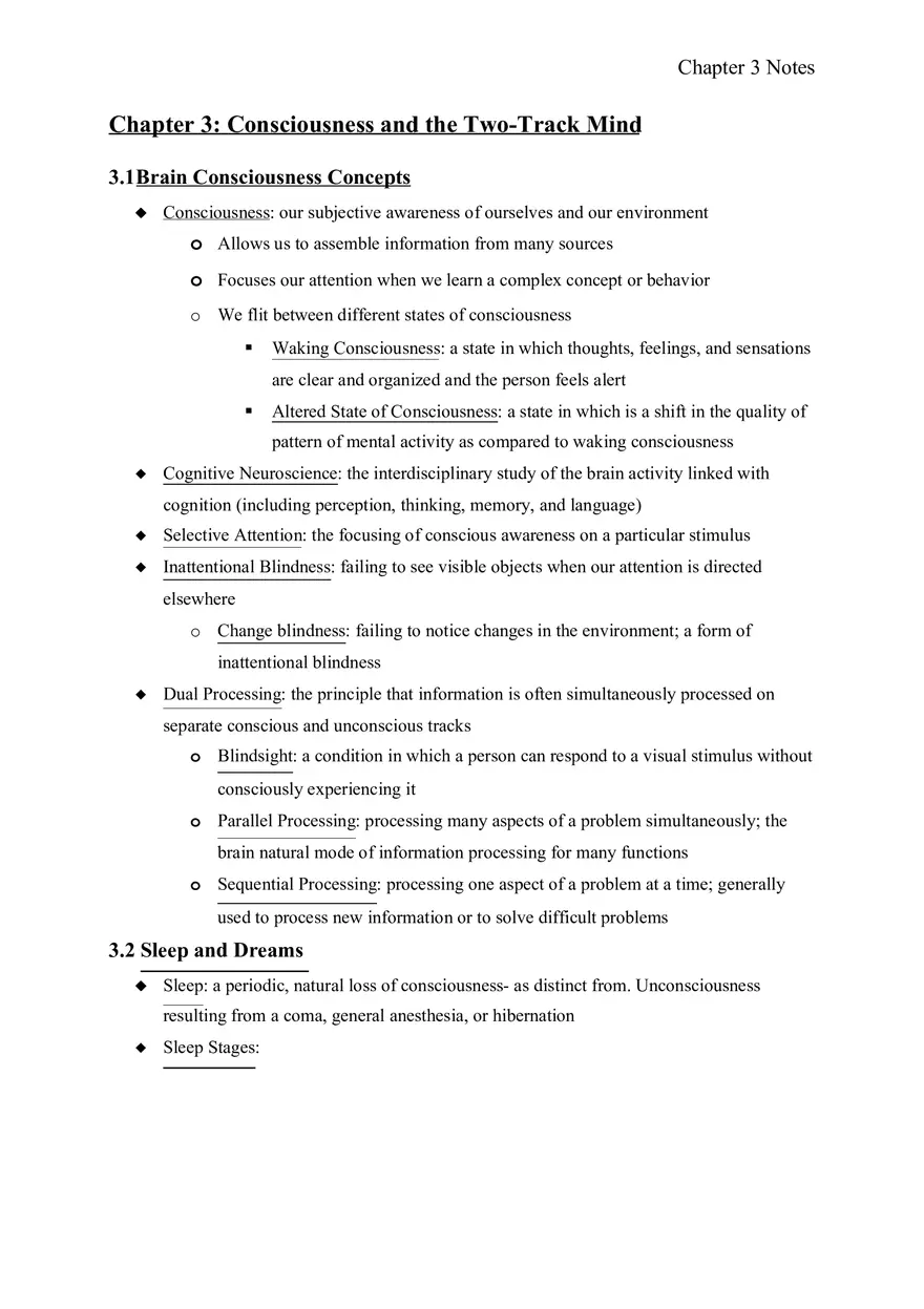 Chapter 3 Consciousness and the Two-Track Mind - Page 1