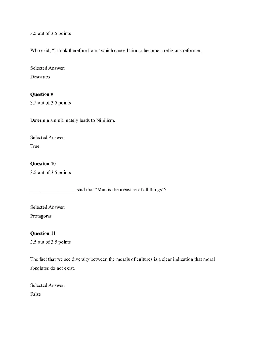Religion Fall 2020 Quiz 6 - Page 3
