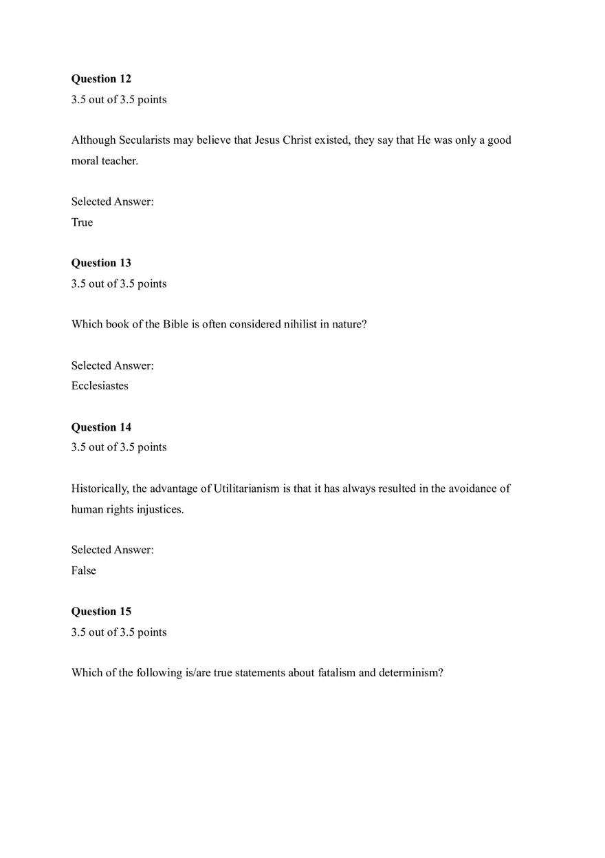 Religion Fall 2020 Quiz 6 - Page 4