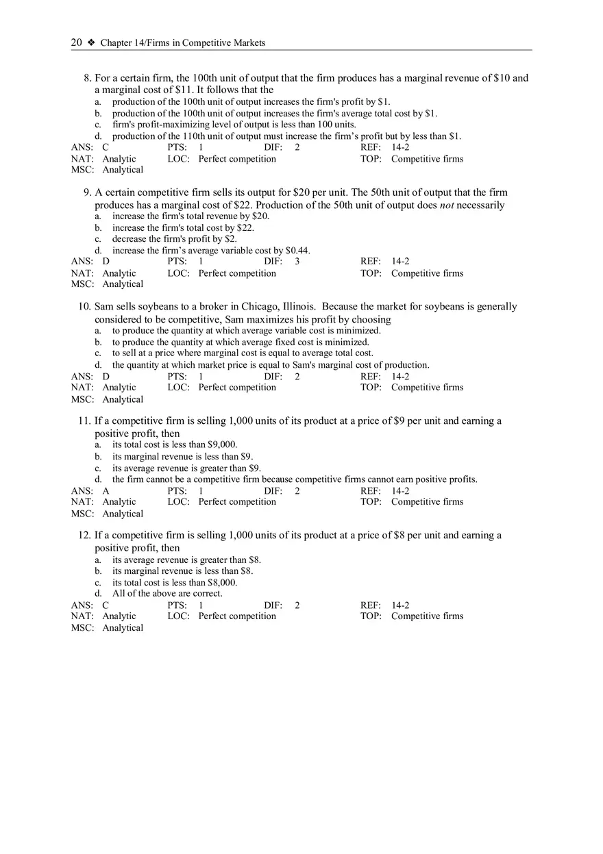 Profit Maximization and the Competitive Firm's Supply Curve 1 - Page 3