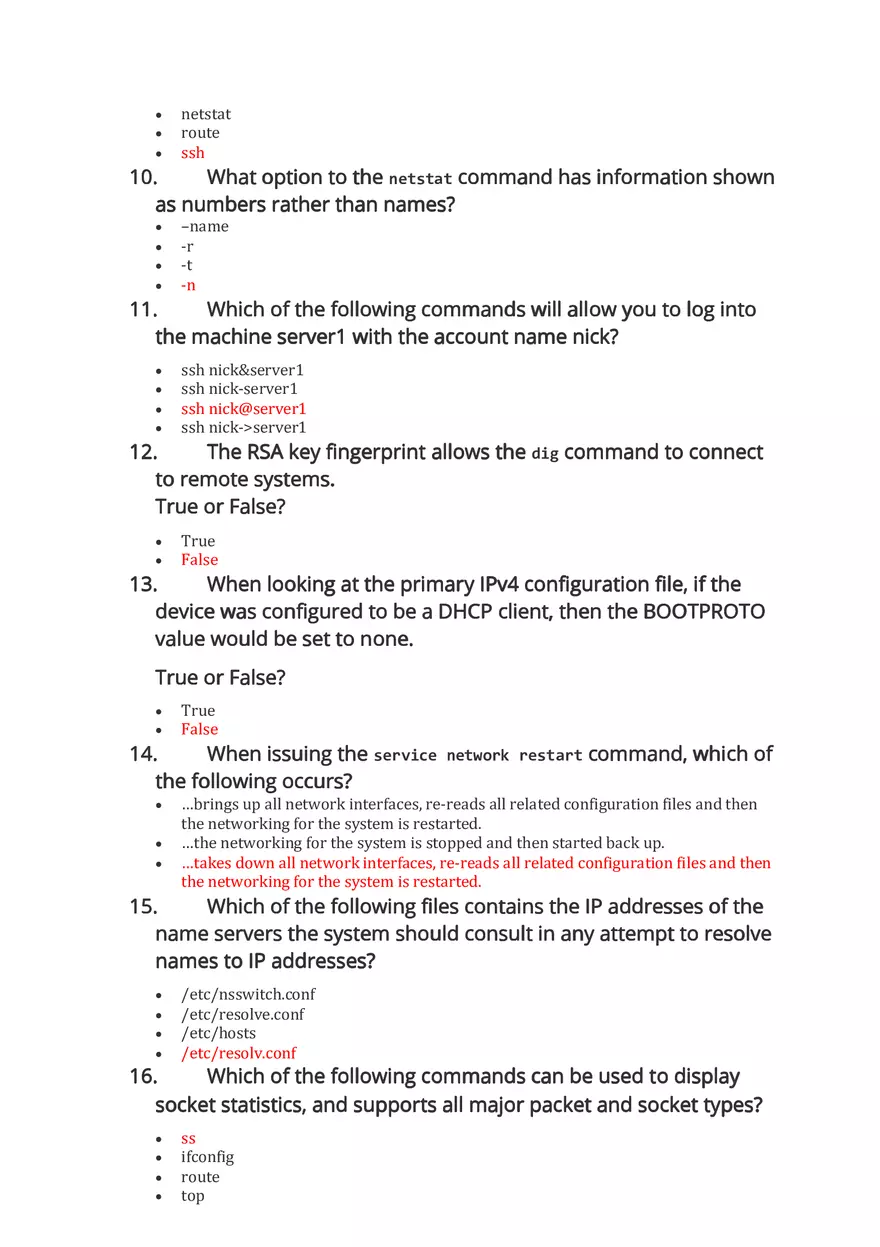 Linux Essentials 2.0 Chapter 14 Exam Answers - Page 2