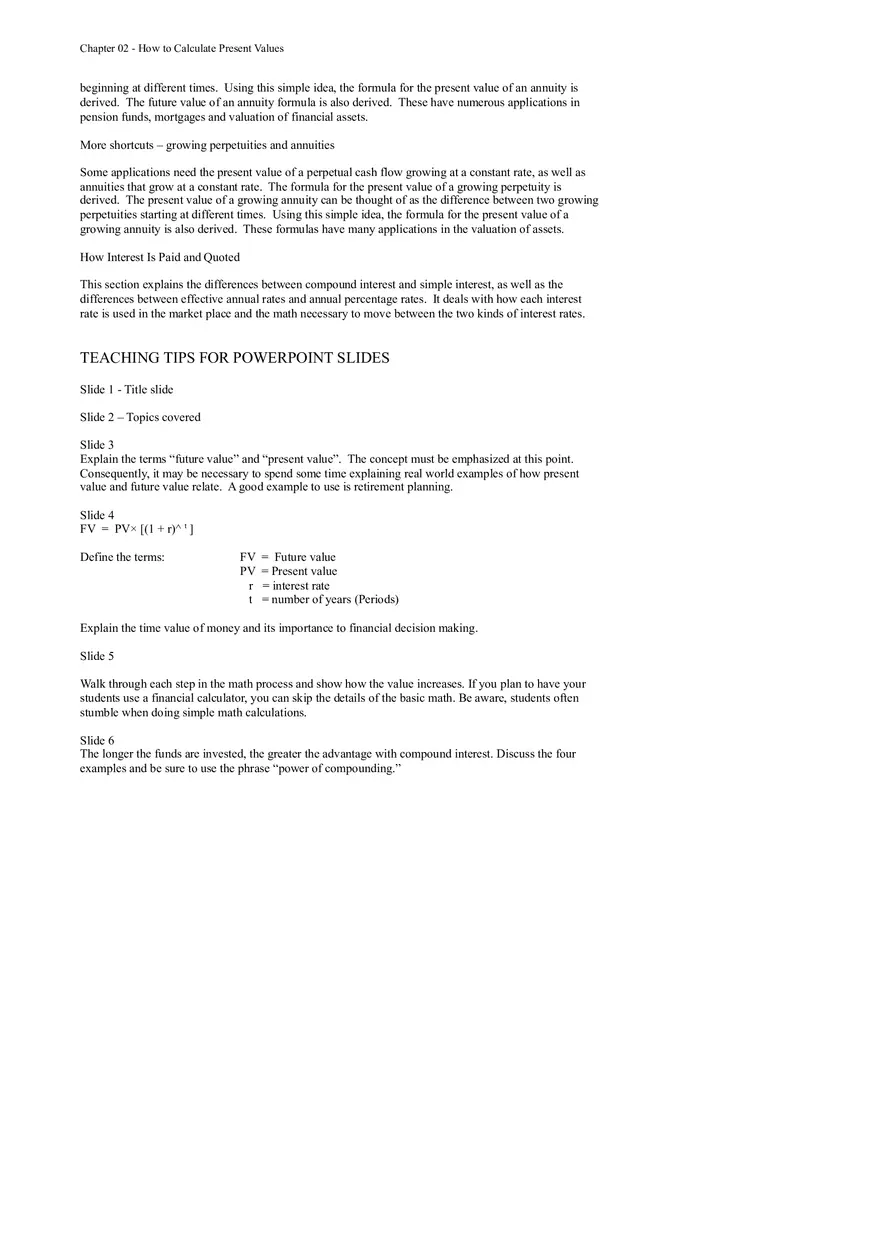 Chapter 02 How to Calculate Present Values - Page 2