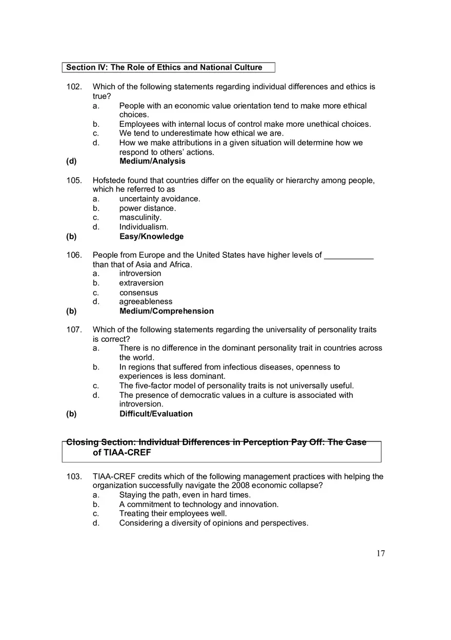 Chapter 3 Understanding People at Work Individual Differences and Perception - Page 8