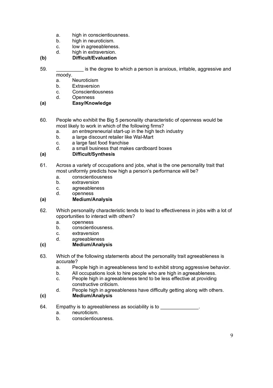 Chapter 3 Understanding People at Work Individual Differences and Perception - Page 25