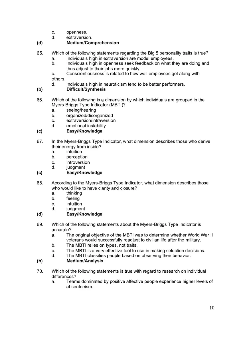 Chapter 3 Understanding People at Work Individual Differences and Perception - Page 26