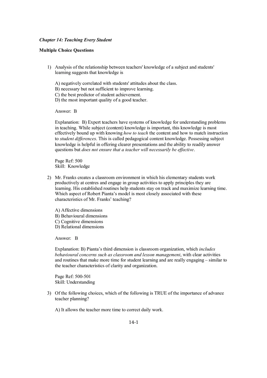 Chapter 14 Teaching Every Student - Page 1