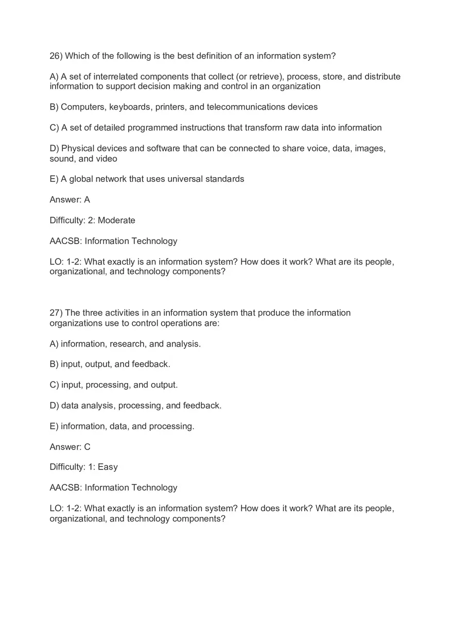 Chapter 1 Business Information Systems in Your Career Part 2 - Page 1