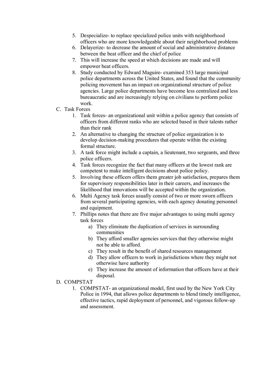 Chapter 4 Police Organizations - Page 4
