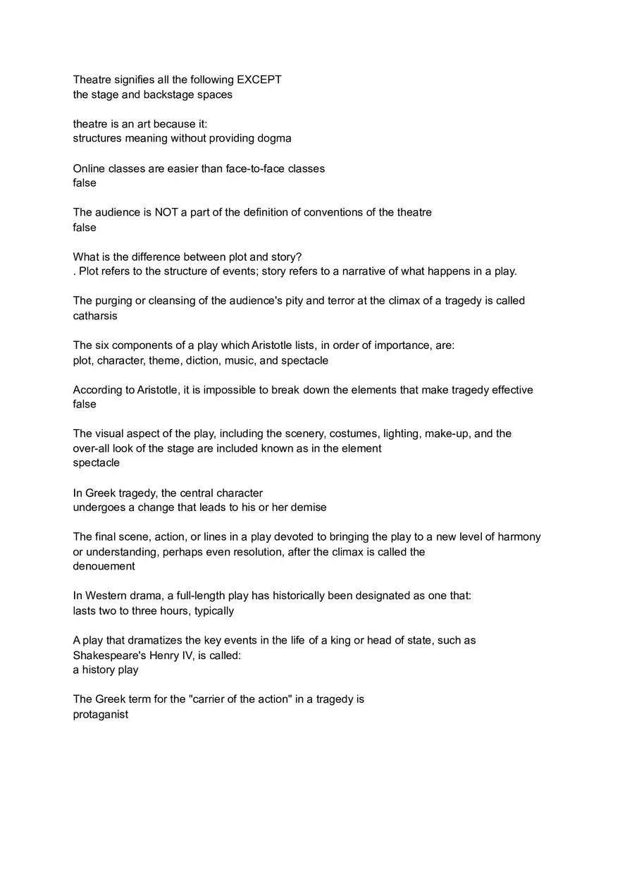 Theatre Signifies All the Following - Page 1