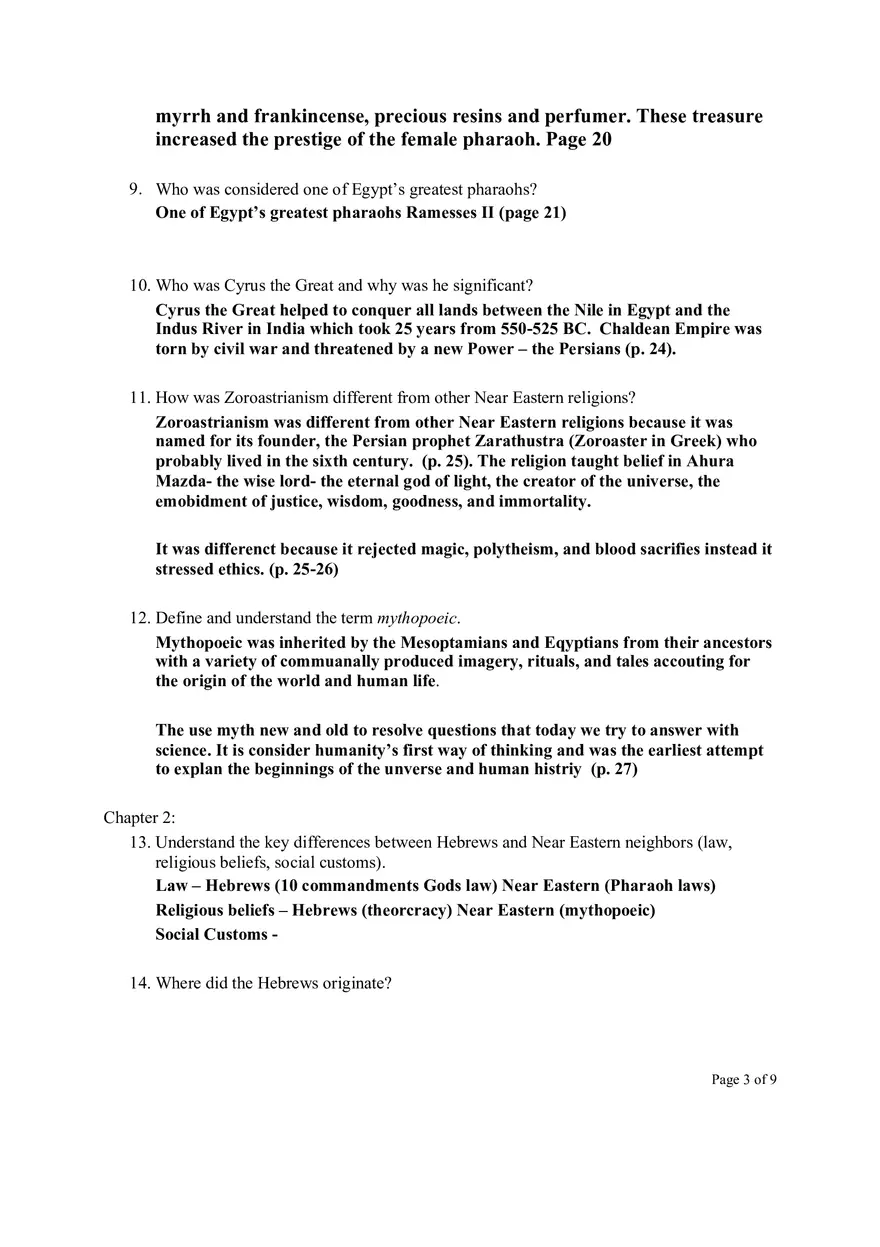 Western Civilization Test Study Guides - Page 3
