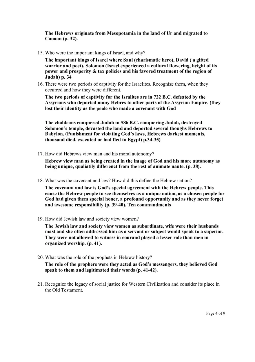 Western Civilization Test Study Guides - Page 4