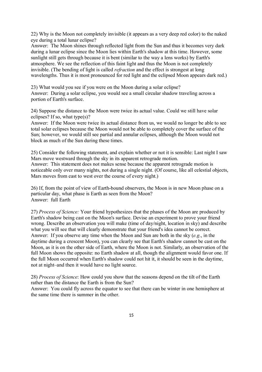 Chapter 2 Discovering the Universe for Yourself 2.3 Short Answer Questions - Page 4