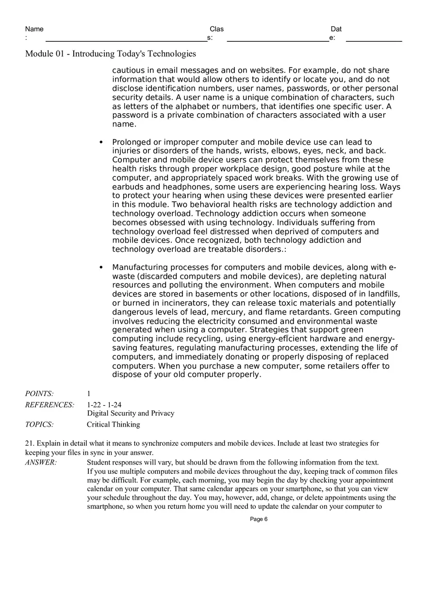 Module 01 Introducing Todays Technologies - Page 20