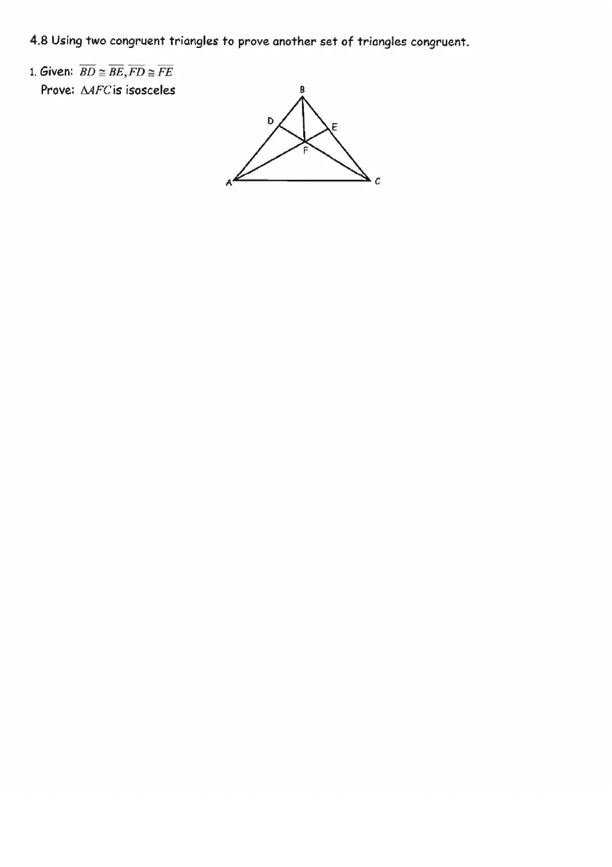 Unit 4.8 Congruent Triangles - Page 1