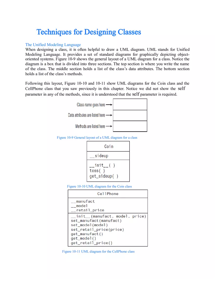 Techniques for Designing Classes - Page 1