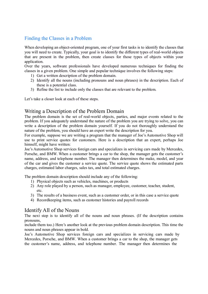 Techniques for Designing Classes - Page 2