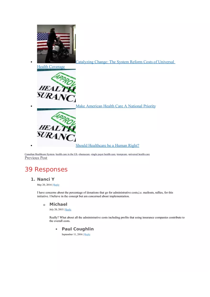 Pros and Cons of Universal Health Care - Page 10