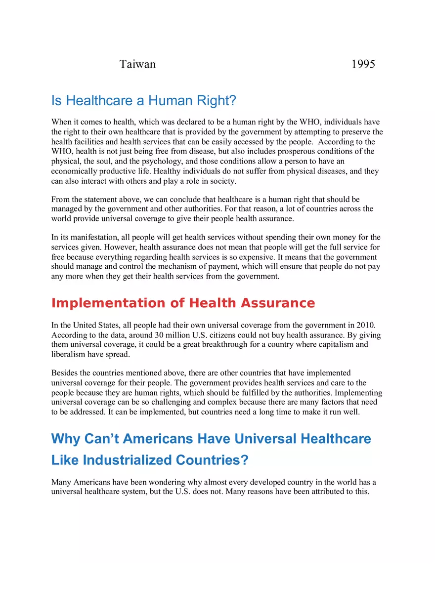 Pros and Cons of Universal Health Care - Page 25