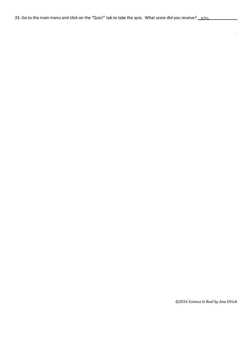 Enzymes Webquest Answer Key - Page 4