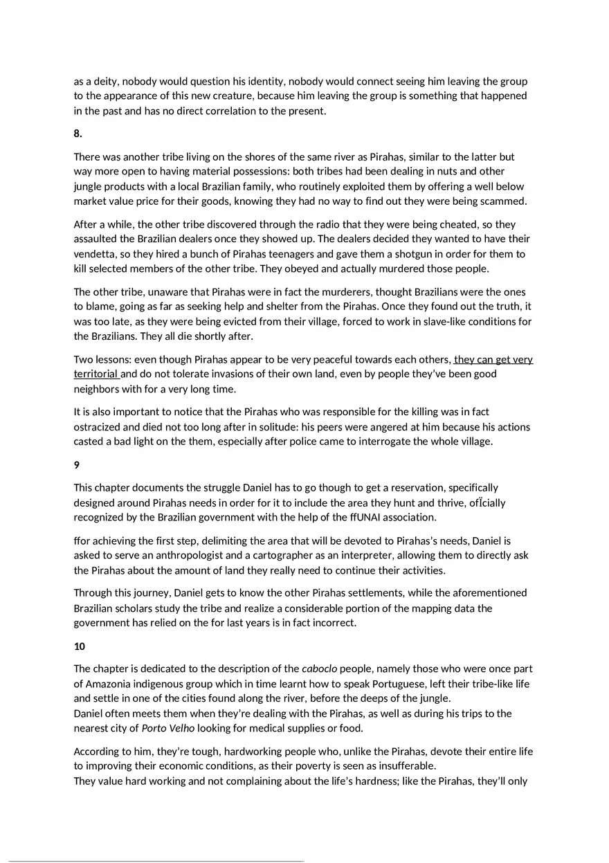 Don't Sleep, There are Snakes by Daniel Everett - Summary - Page 11