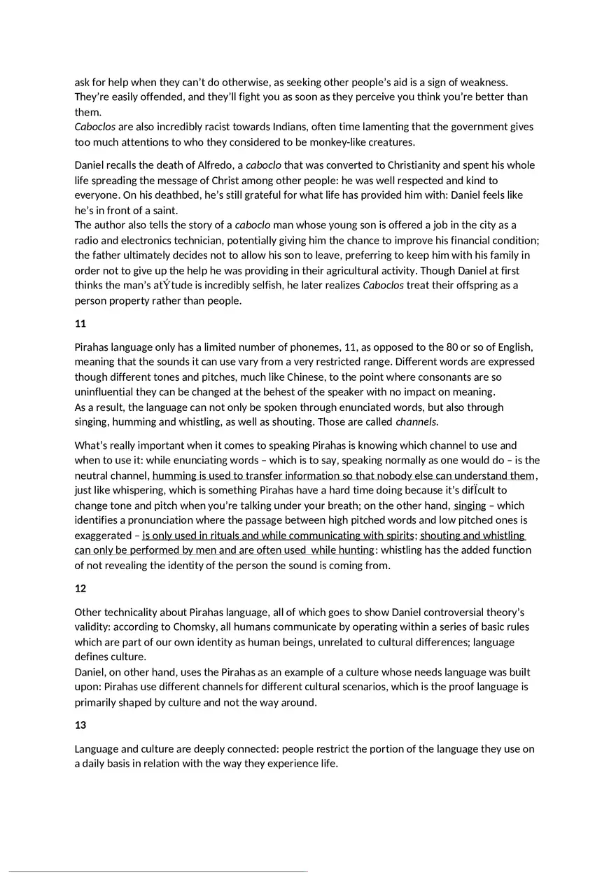 Don't Sleep, There are Snakes by Daniel Everett - Summary - Page 12
