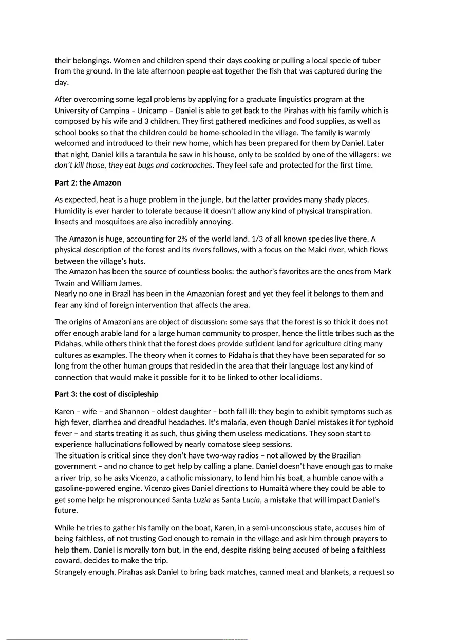Don't Sleep, There are Snakes by Daniel Everett - Summary - Page 2
