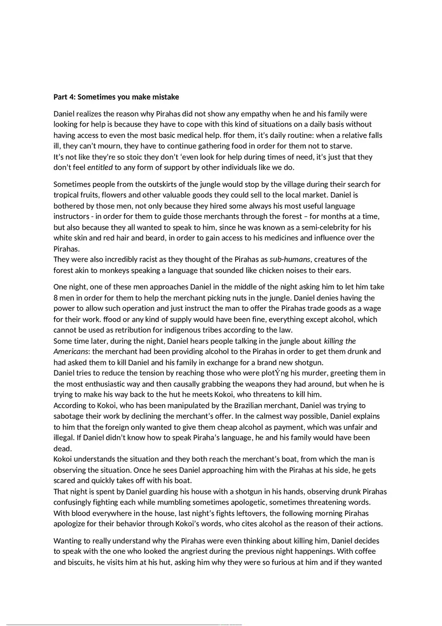 Don't Sleep, There are Snakes by Daniel Everett - Summary - Page 6
