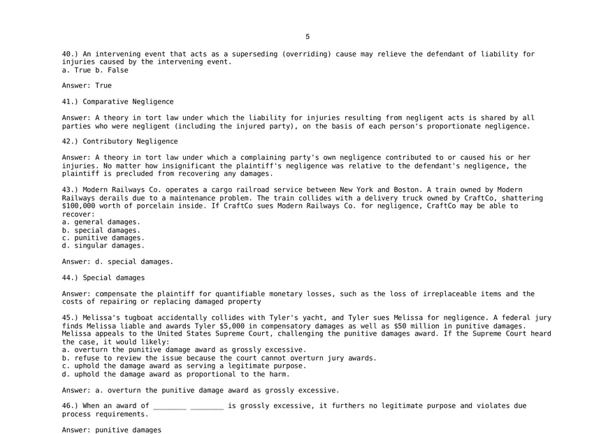 The Basic Purpose of Tort Law is to Punish Criminal Wrongdoers - Page 19