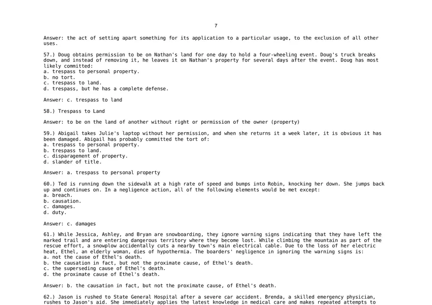 The Basic Purpose of Tort Law is to Punish Criminal Wrongdoers - Page 5