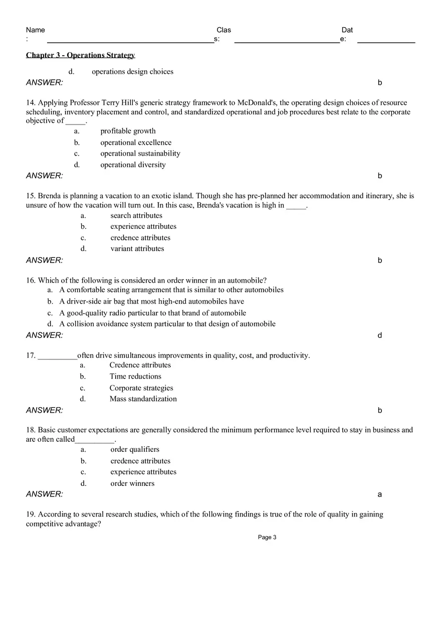 Chapter 3 - Operations Strategy - Page 3