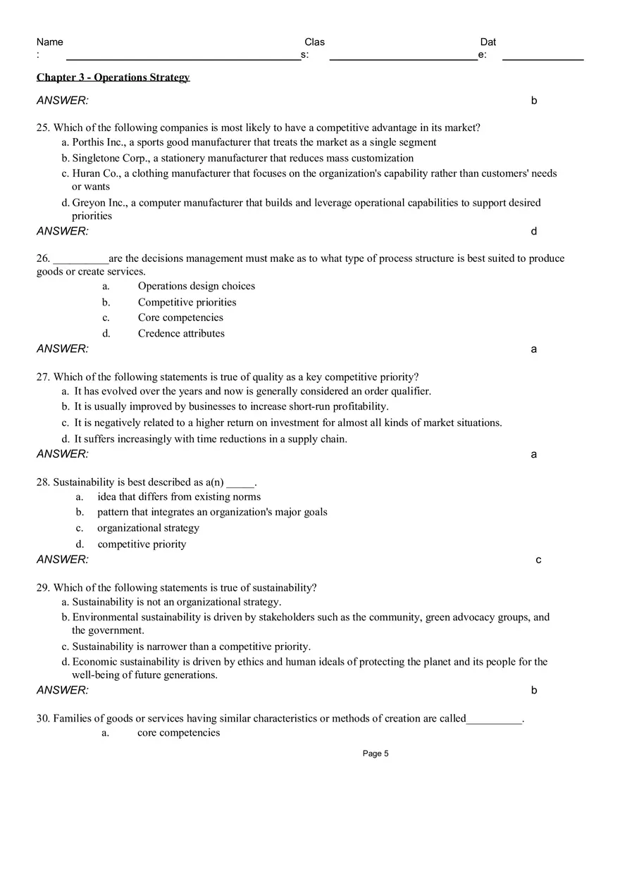 Chapter 3 - Operations Strategy - Page 5